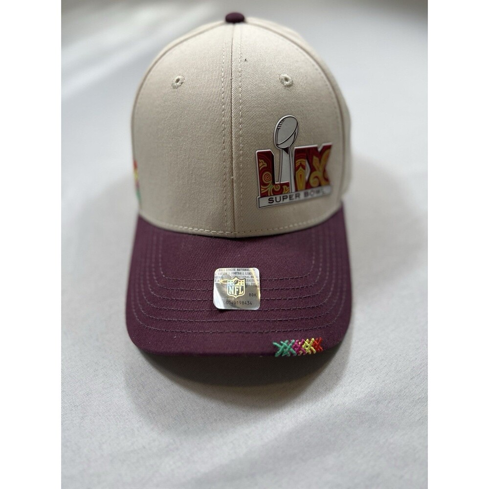 NFL Brand Super Bowl Hat Cap LIX White Super Bowl Eagles Philly